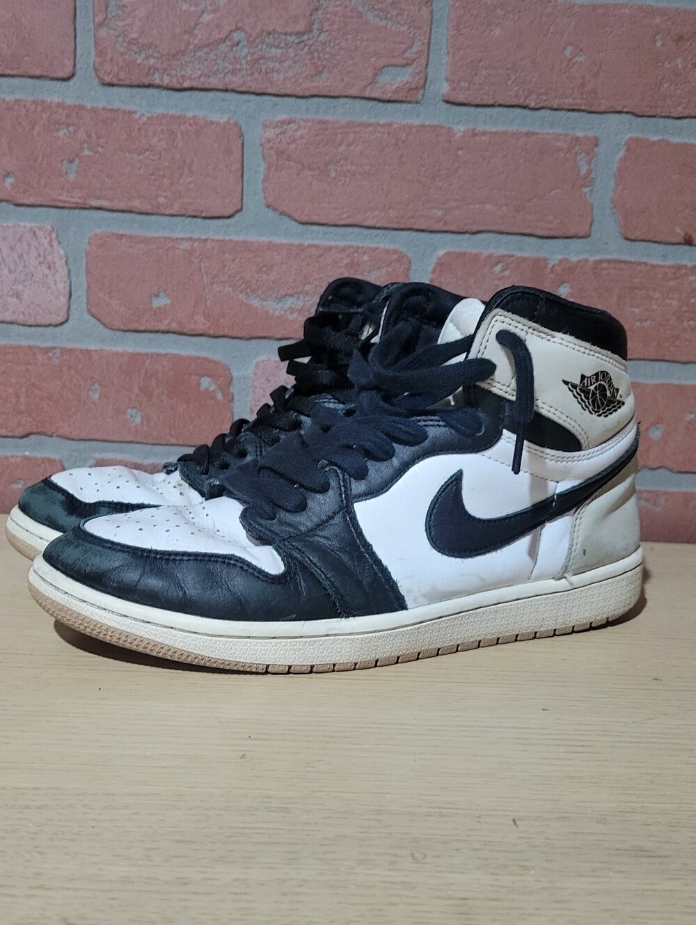 Nike Black and White High-Top Sneakers